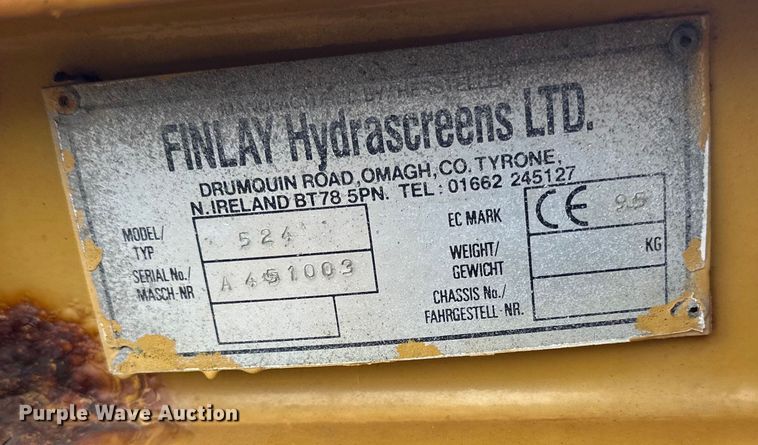 image for item DO3281 1995 Finlay 524 conveyor