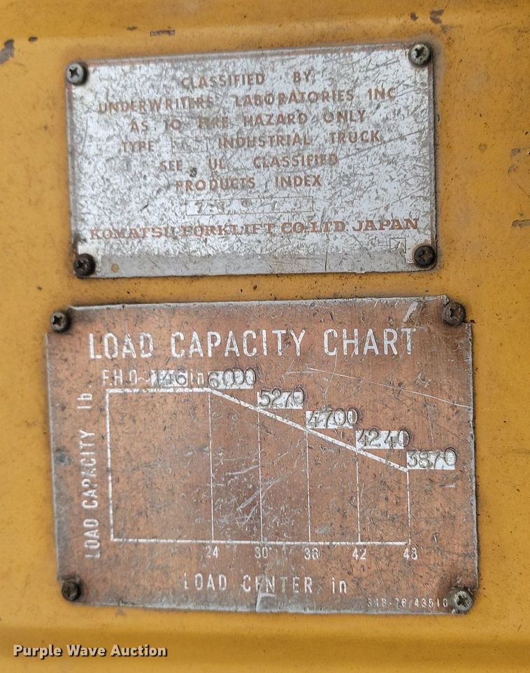 image for item DP3415 Komatsu  FG30-7 forklift