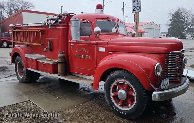 image for item DQ8571 1948 International KBS-5 fire truck