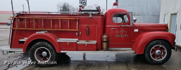 image for item DQ8571 1948 International KBS-5 fire truck