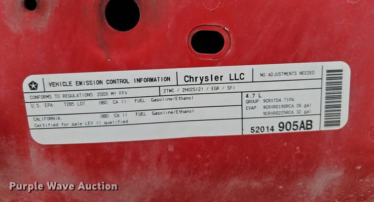 image for item DQ8580 2009 Dodge Ram 1500 Crew Cab pickup truck