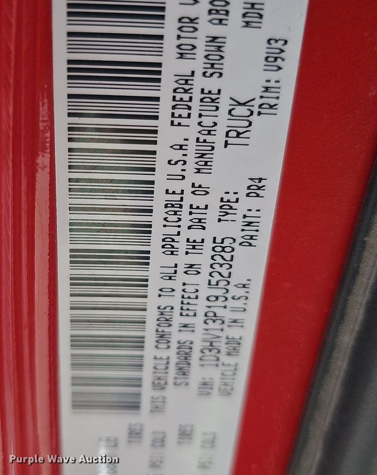 image for item DQ8580 2009 Dodge Ram 1500 Crew Cab pickup truck