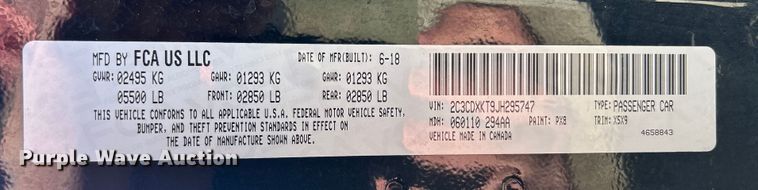 image for item DS0841 2018 Dodge Charger Police