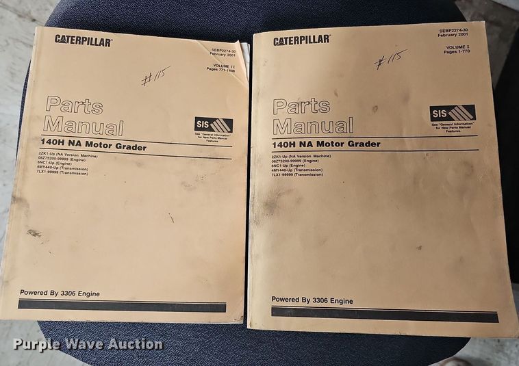 image for item DS5684 2001 Caterpillar 140H VHP  motor grader