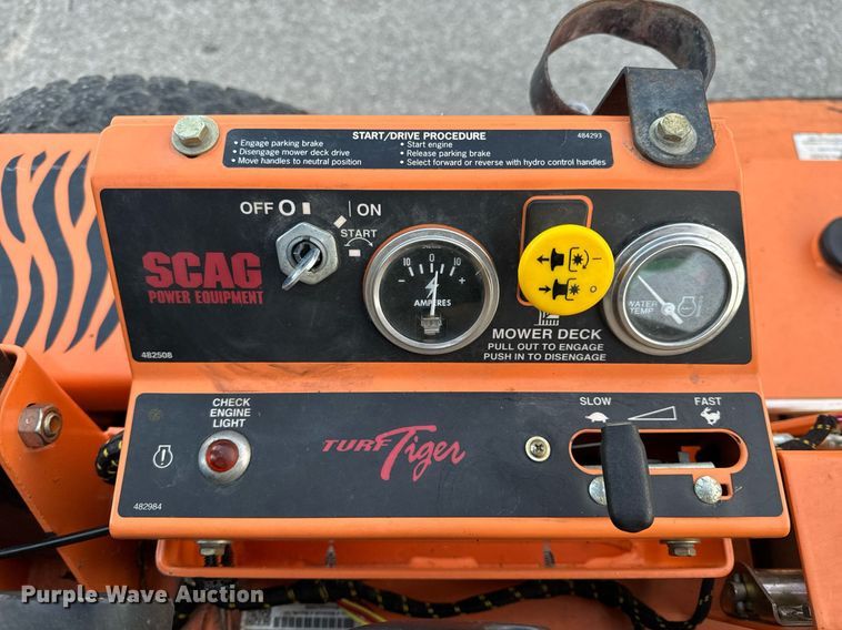 image for item EH6617 Scag Turf Tiger STT72V-26DFI ZTR lawn mower