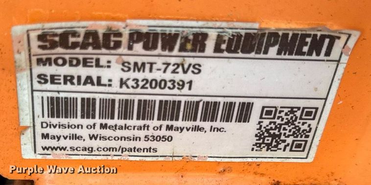 image for item EH6617 Scag Turf Tiger STT72V-26DFI ZTR lawn mower