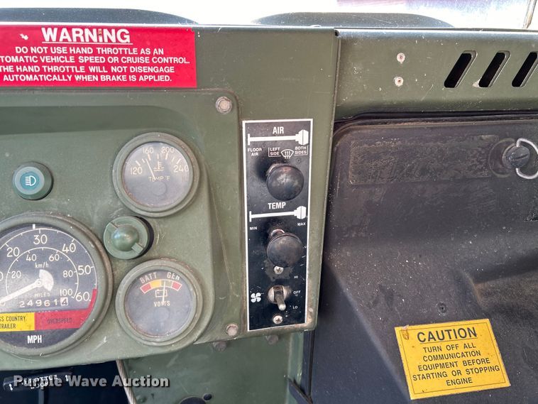 image for item EK4291 1989 AM General Humvee SUV