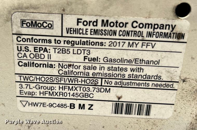 image for item EK4293 2017 Ford Explorer Police Interceptor  SUV