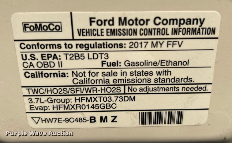 image for item EK4295 2017 Ford Explorer Police Interceptor  SUV