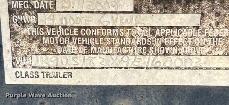 image for item EK4310 2009 Roadrunner  equipment trailer