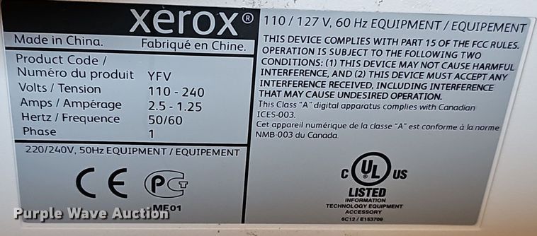 image for item EK5714 Xerox  WorkCentre 5755 copier