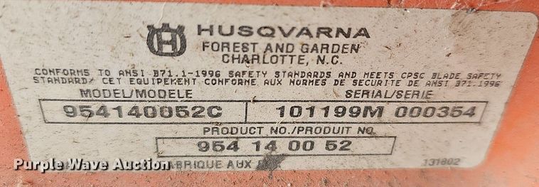 image for item EK5718 Husqvarna  510 MD  push mower