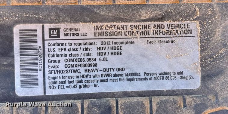 image for item EK9932 2012 Chevrolet 4500 school bus