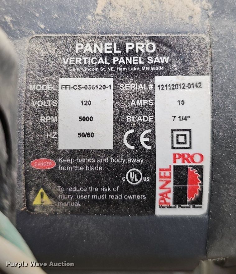 image for item IO9879 Panel Pro PRO2K vertical panel saw