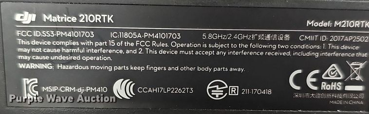 image for item IO9883 Matrice 210RTK drone