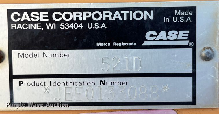 image for item LD9343 2001 Case 521D wheel loader