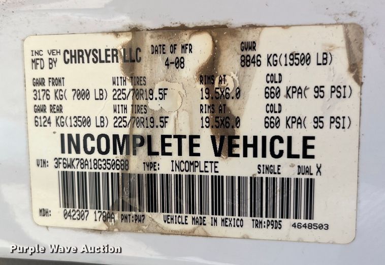 image for item LE9022 2008 Sterling Bullet utility / service truck