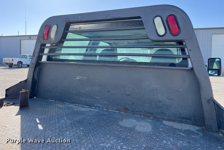 image for item LE9023 2008 Ford F450 Super Duty XL Crew Cab flatbed truck