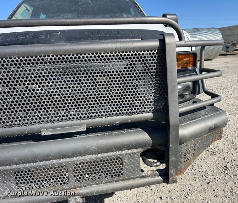 image for item LE9023 2008 Ford F450 Super Duty XL Crew Cab flatbed truck