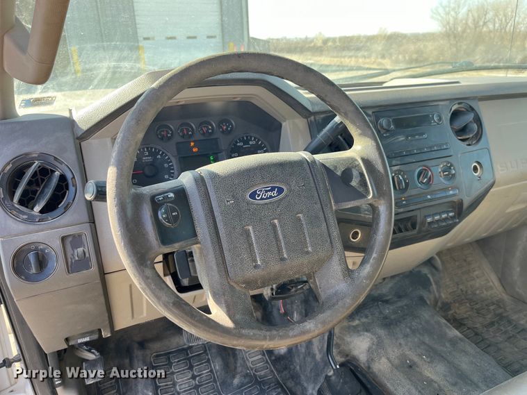 image for item LE9023 2008 Ford F450 Super Duty XL Crew Cab flatbed truck