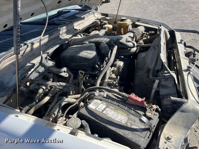 image for item LE9023 2008 Ford F450 Super Duty XL Crew Cab flatbed truck