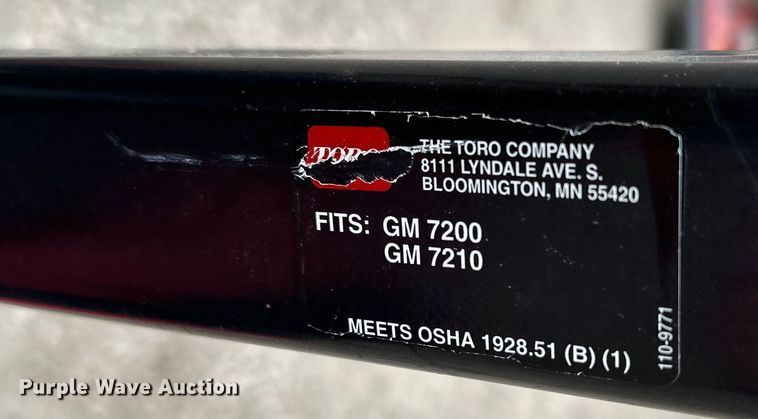 image for item LO9519 Toro  Groundsmaster 7200 ZTR lawn mower