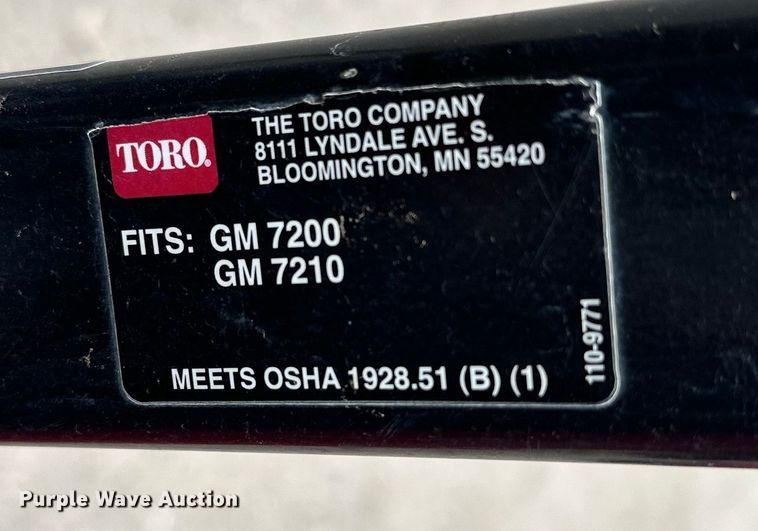 image for item LO9520 Toro  Groundsmaster 7200 ZTR lawn mower