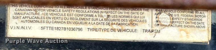 image for item LO9535 2011 Felling equipment trailer