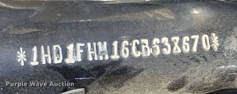 image for item MQ9724 2012 Harley Davidson Road King Police motorcycle