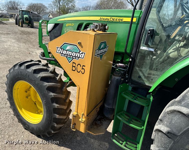 image for item ND9083 2015 John Deere 6115D MFWD tractor