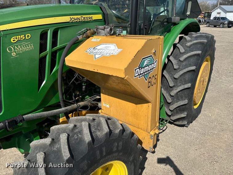 image for item ND9083 2015 John Deere 6115D MFWD tractor