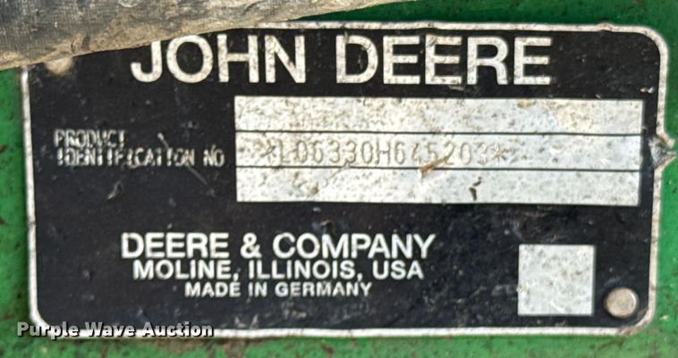 image for item ND9084 2010 John Deere 6330 tractor