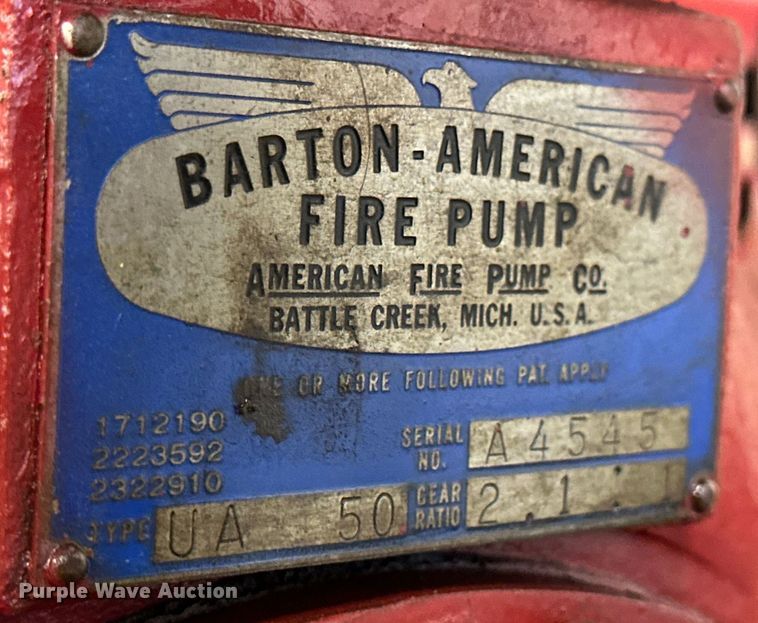 image for item NJ9445 1964 Ford 600 pumper fire truck