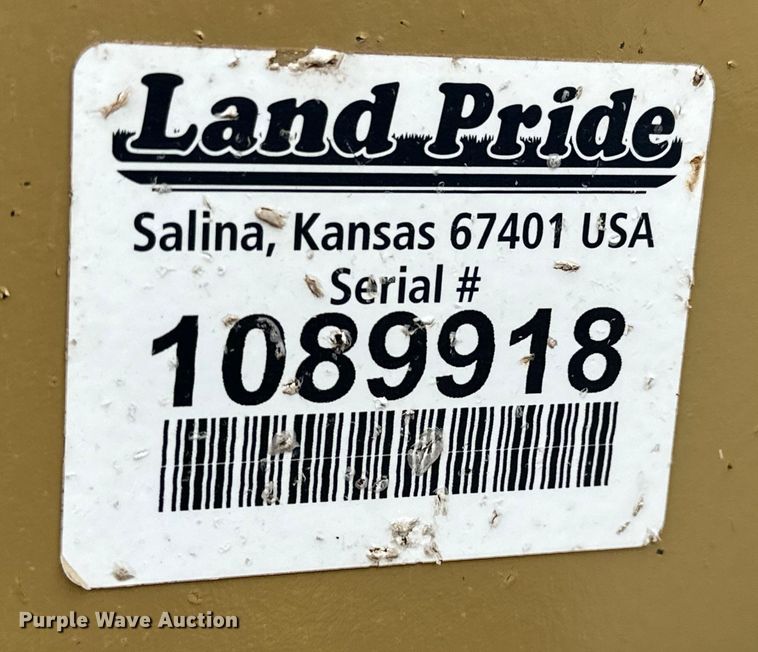 image for item NJ9456 Land Pride side boom rotary mower