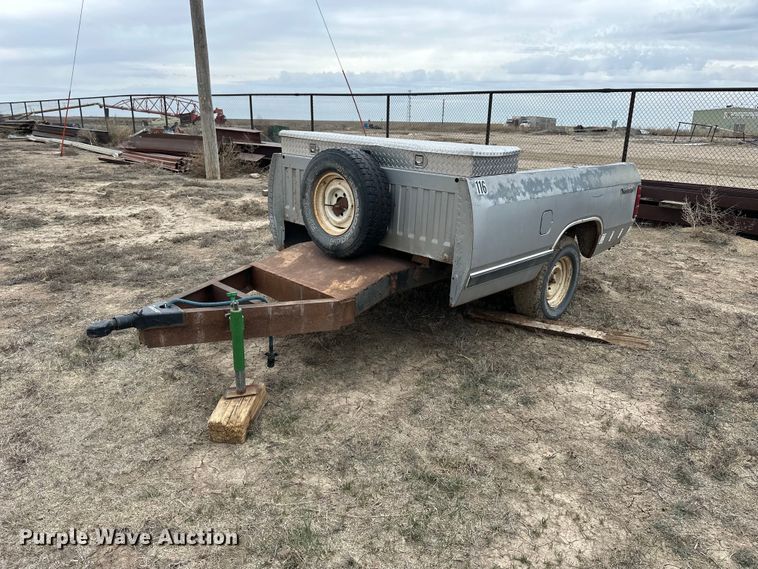 image for item NJ9482 Shop built pickup bed trailer