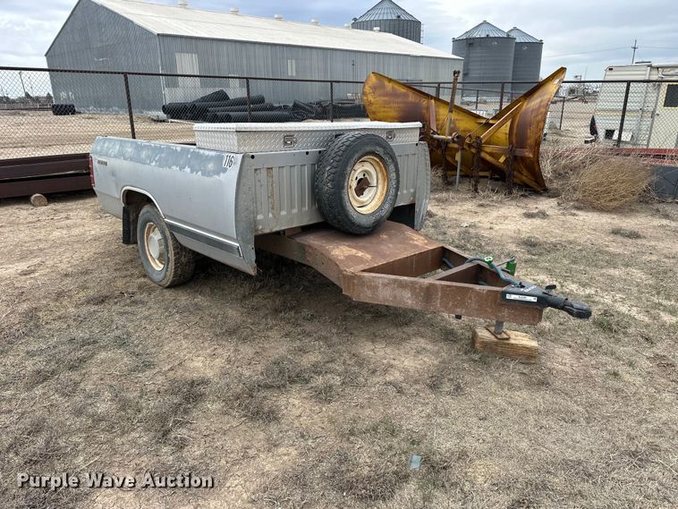 image for item NJ9482 Shop built pickup bed trailer