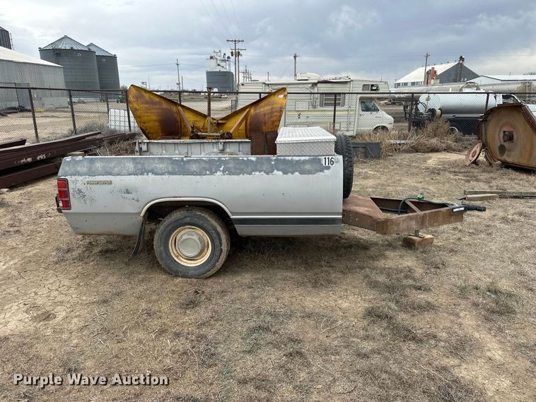 image for item NJ9482 Shop built pickup bed trailer