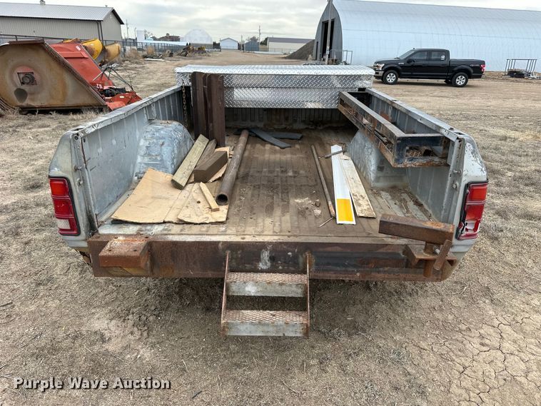 image for item NJ9482 Shop built pickup bed trailer