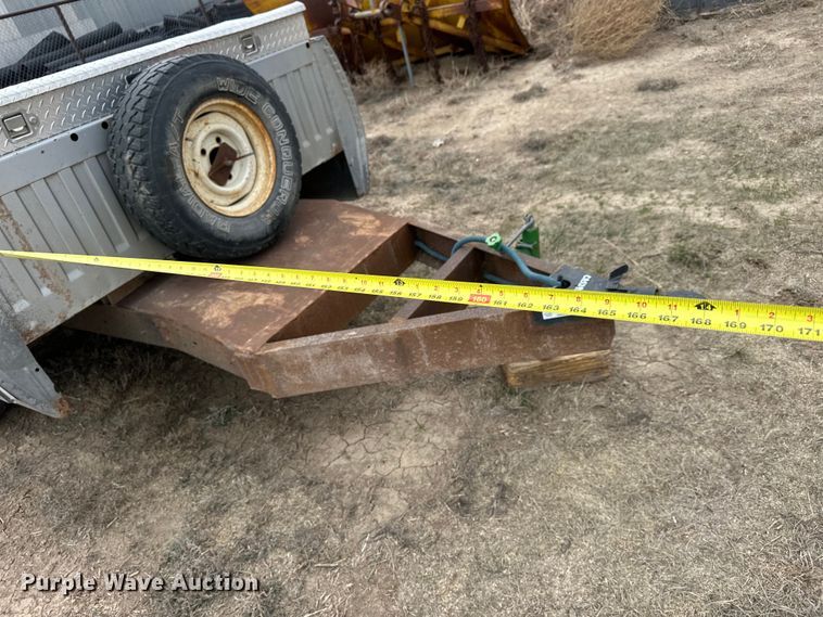 image for item NJ9482 Shop built pickup bed trailer