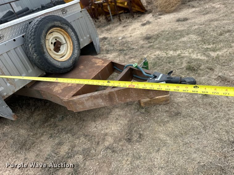 image for item NJ9482 Shop built pickup bed trailer