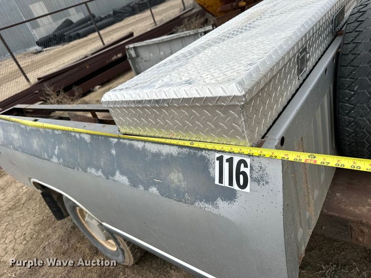 image for item NJ9482 Shop built pickup bed trailer