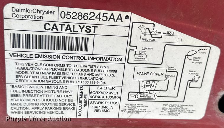 image for item NJ9501 2006 Dodge Stratus SXT 