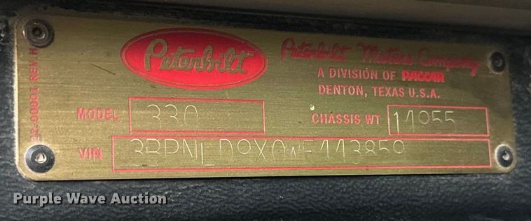 image for item NS9525 1998 Peterbilt 330 dump truck