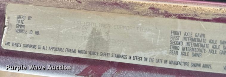 image for item NS9528 1990 Freightliner FLD dump truck