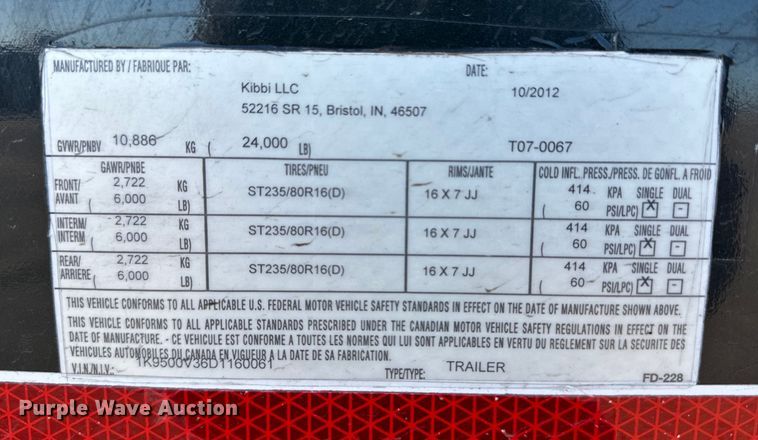 image for item OA9720 2013 Renegade training module enclosed cargo trailer