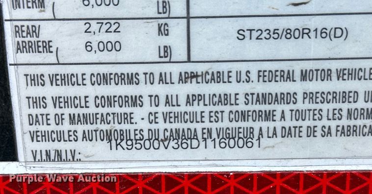 image for item OA9720 2013 Renegade training module enclosed cargo trailer