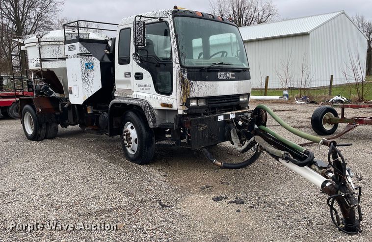 image for item OG9847 1997 GMC  7500 asphalt patch truck