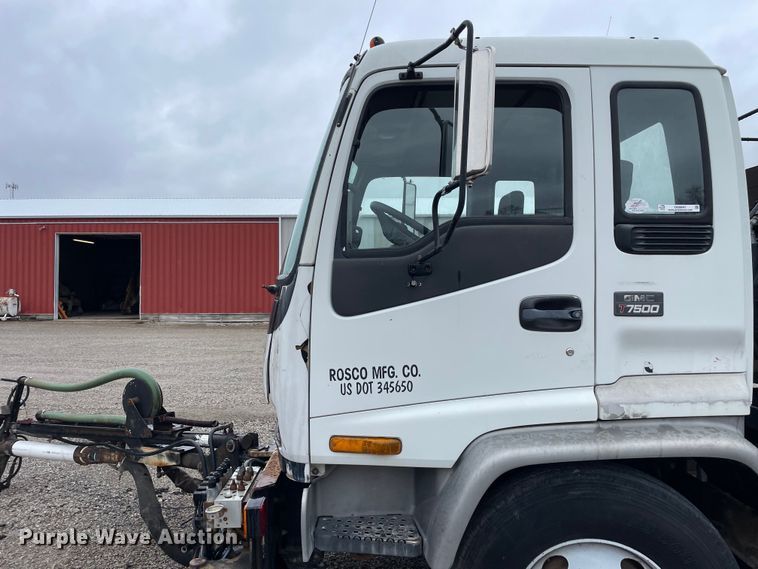 image for item OG9847 1997 GMC  7500 asphalt patch truck