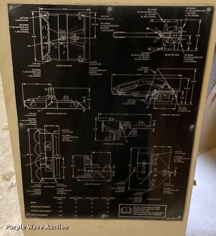 image for item OG9848 2015 Caterpillar  wheel loader mower system 