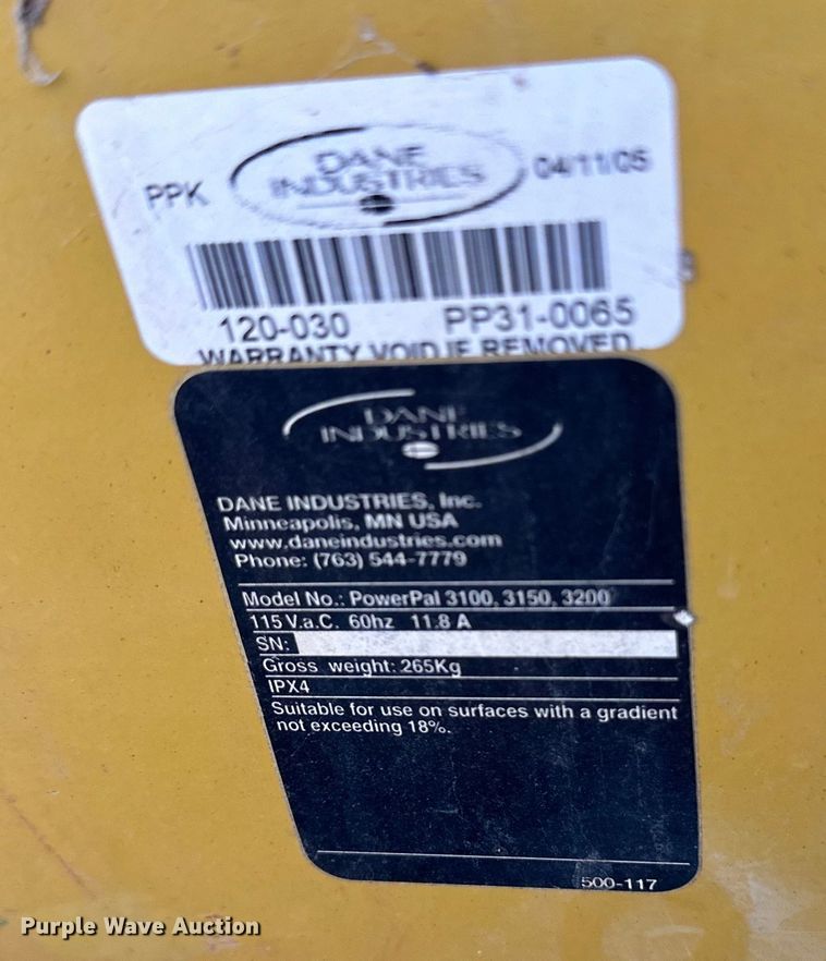 image for item OI9254 Dane Industries PowerPal 3100 cart mover